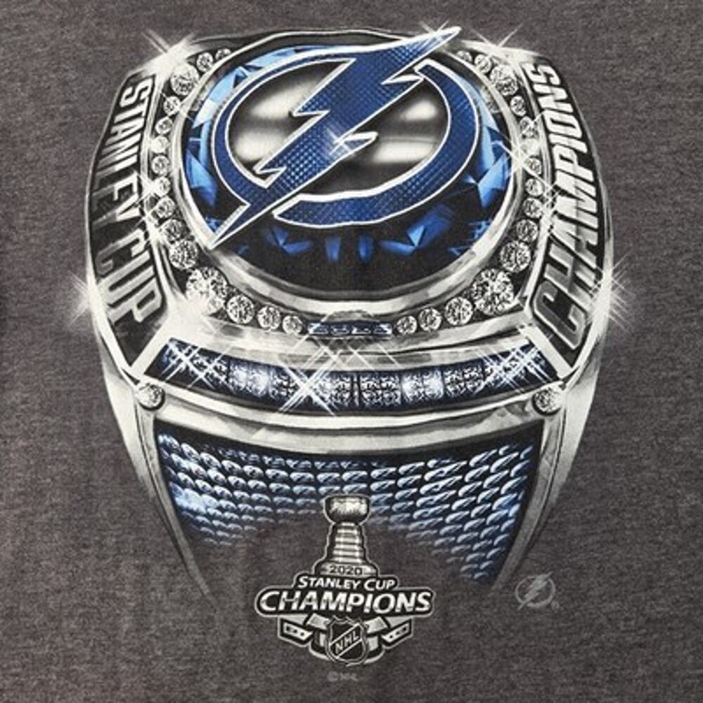 Fanatics Tampa Bay Lightning 2020 Stanley Cup Champions Mens M T-Shirt Gray NHL
